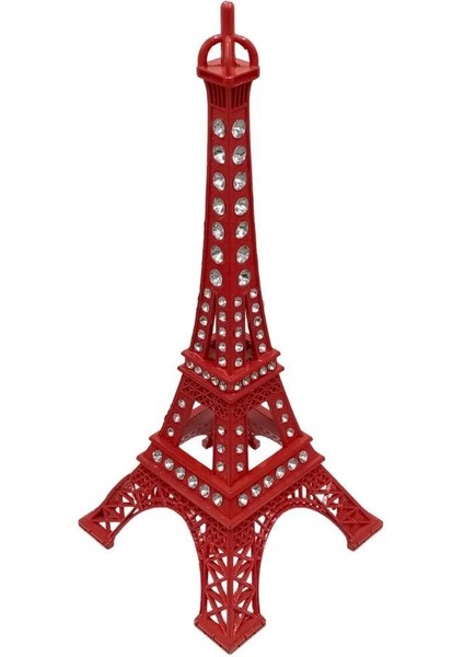 Metal Paris Eyfel Kulesi Kırmızı Kristal Taşlı 25CM indirimleri
