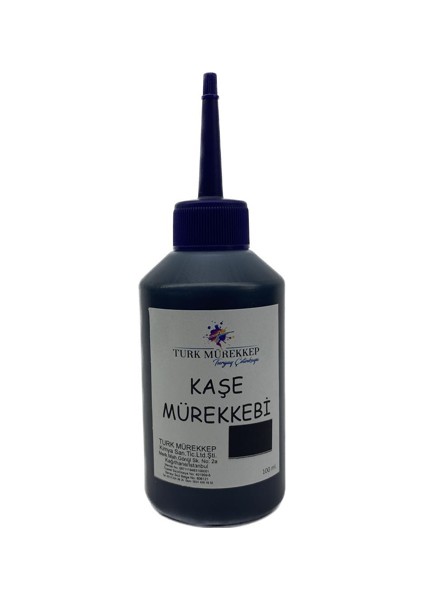 Turk Mürekkep Kaşe Mürekkebi 100 ml Siyah