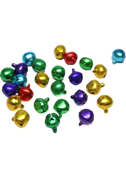Metal Çıngırak Zil Karışık Renkli 1 cm (50 Adet)