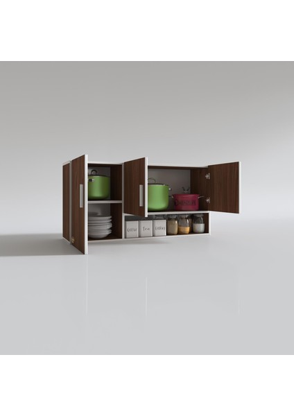 Kenzlife hazır mutfak mirandus22 cvz 060*120*22 mutfak banyo dolabı kapaklı raflı modelleri