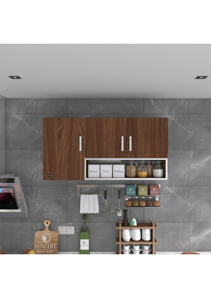 Kenzlife hazır mutfak mirandus22 cvz 060*120*22 mutfak banyo dolabı kapaklı raflı fırsatları