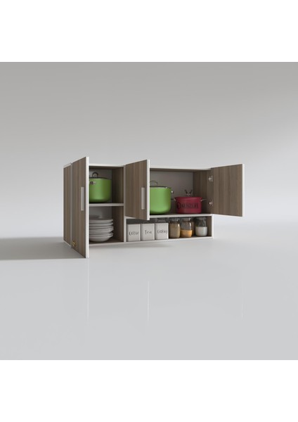 Kenzlife hazır mutfak mirandus22 crd 060*120*22 mutfak banyo dolabı kapaklı raflı fiyatları