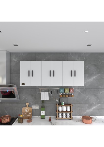 Kenzlife hazır mutfak nonus byz 060*150*32 mutfak banyo dolabı kapaklı raflı