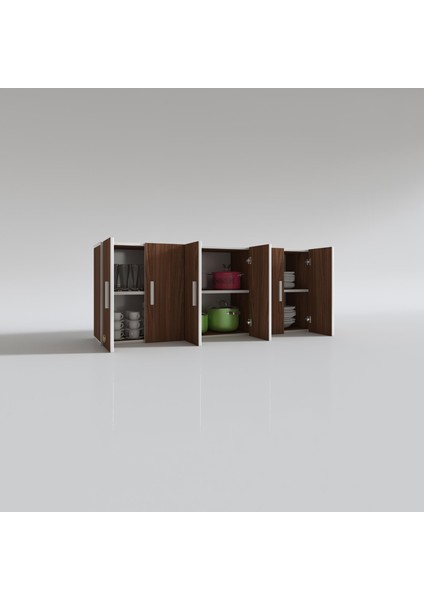 Kenzlife hazır mutfak nonus cvz 060*150*32 mutfak banyo dolabı kapaklı raflı fırsatları