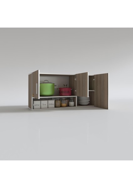 Kenzlife hazır mutfak mirena32 crd 060*120*32 mutfak banyo dolabı kapaklı raflı modelleri