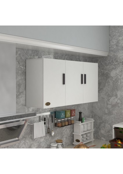 Kenzlife hazır mutfak canna32 byz 060*120*32 mutfak banyo dolabı kapaklı raflı