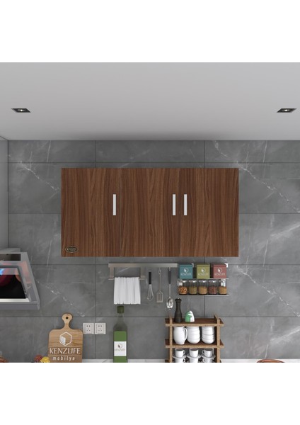 Kenzlife hazır mutfak canna32 cvz 060*120*32 mutfak banyo dolabı kapaklı raflı