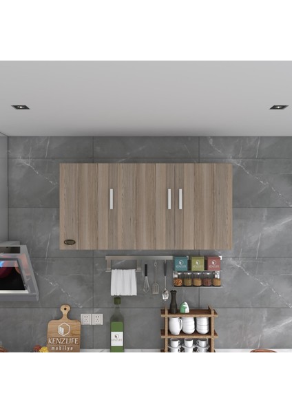 Kenzlife hazır mutfak canna32 crd 060*120*32 mutfak banyo dolabı kapaklı raflı modelleri