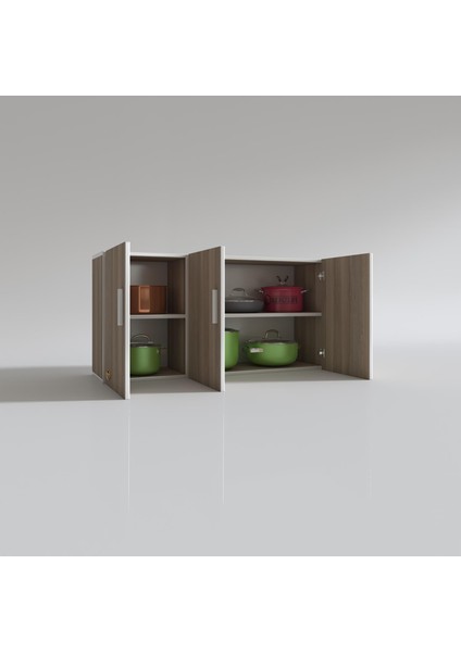 Kenzlife hazır mutfak canna32 crd 060*120*32 mutfak banyo dolabı kapaklı raflı fırsatları