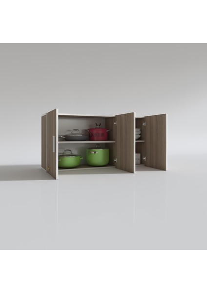 Kenzlife hazır mutfak dirca22 crd 060*120*22 mutfak banyo dolabı kapaklı raflı modelleri