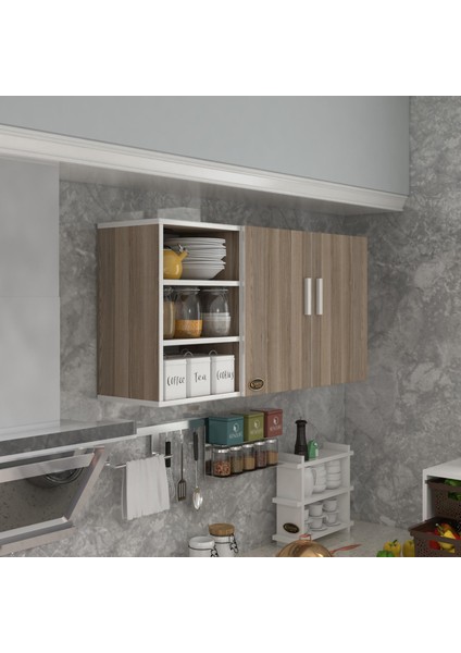 Kenzlife hazır mutfak castus22 crd 060*120*22 mutfak banyo dolabı kapaklı raflı