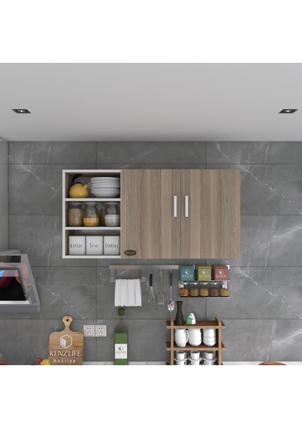 Kenzlife hazır mutfak castus22 crd 060*120*22 mutfak banyo dolabı kapaklı raflı fırsatları