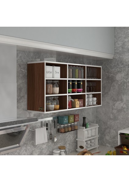 Kenzlife hazır mutfak hortus22 cvz 060*120*22 banyo dolabı raflı kapaksız arkalıklı