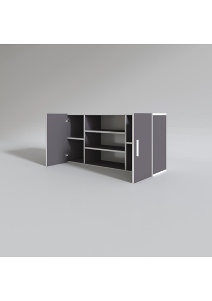 Kenzlife hazır mutfak honnor22 gri 060*120*22 mutfak banyo dolabı kapaklı raflı fiyatları