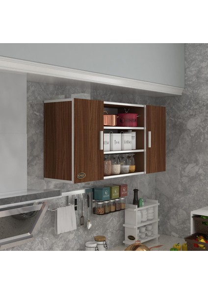 Kenzlife hazır mutfak honnor32 cvz 060*120*32 mutfak banyo dolabı kapaklı raflı