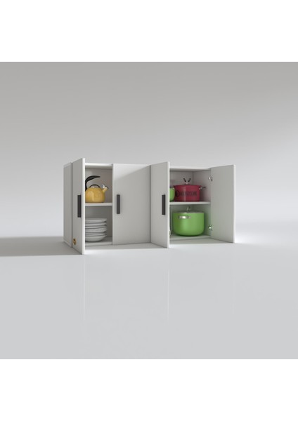 Kenzlife hazır mutfak merta byz 060*120*32 mutfak banyo dolabı kapaklı raflı