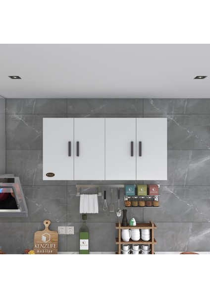 Kenzlife hazır mutfak merta byz 060*120*32 mutfak banyo dolabı kapaklı raflı