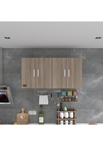 Kenzlife hazır mutfak merta crd 060*120*32 mutfak banyo dolabı kapaklı raflı fırsatları