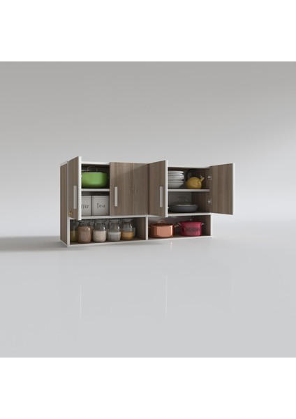 Kenzlife hazır mutfak vesper crd 060*120*32 mutfak banyo dolabı kapaklı raflı modelleri