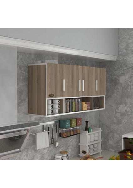 Kenzlife hazır mutfak severus crd 060*120*22 mutfak banyo dolabı kapaklı raflı