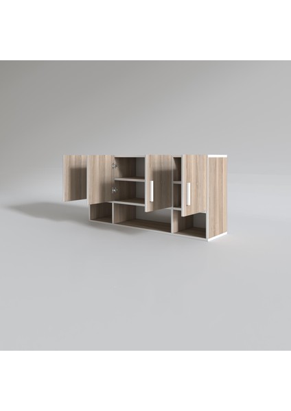 Kenzlife hazır mutfak severus crd 060*120*22 mutfak banyo dolabı kapaklı raflı