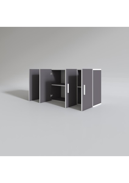 Kenzlife hazır mutfak merlanda gri 060*120*22 mutfak banyo dolabı kapaklı raflı fiyatları
