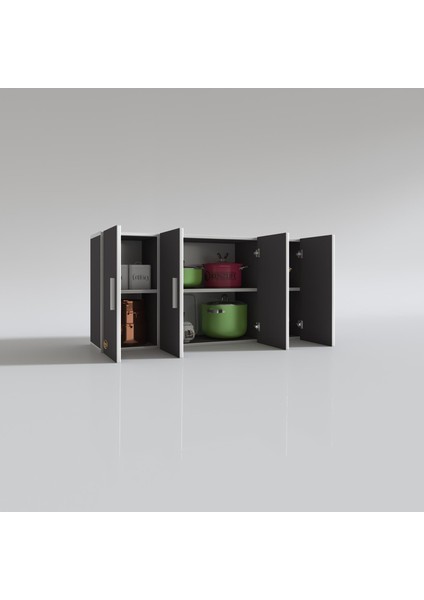Kenzlife hazır mutfak merlanda gri 060*120*22 mutfak banyo dolabı kapaklı raflı modelleri