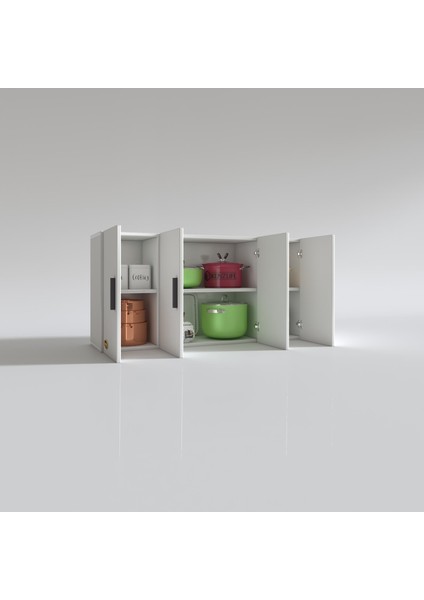 Kenzlife hazır mutfak merlanda byz 060*120*32 mutfak banyo dolabı kapaklı raflı