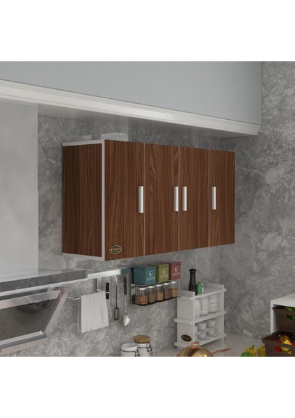 Kenzlife hazır mutfak merlanda cvz 060*120*32 mutfak banyo dolabı kapaklı raflı