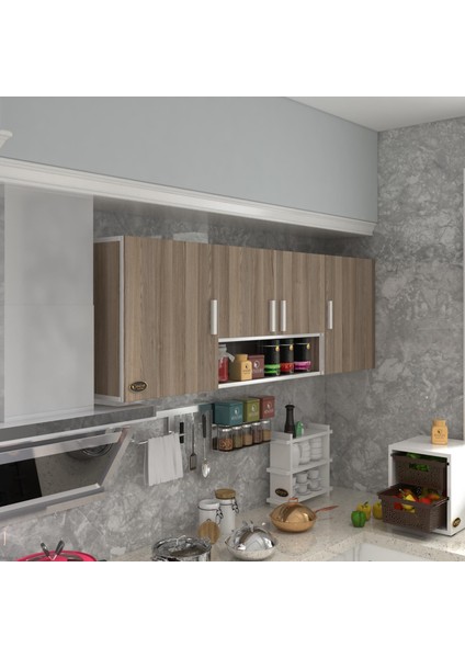 Kenzlife hazır mutfak packey crd 060*180*22 mutfak banyo dolabı kapaklı raflı