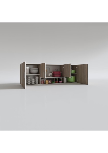 Kenzlife hazır mutfak packey crd 060*180*22 mutfak banyo dolabı kapaklı raflı