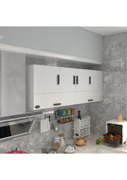 Kenzlife hazır mutfak perenna byz 060*180*32 mutfak banyo dolabı kapaklı raflı