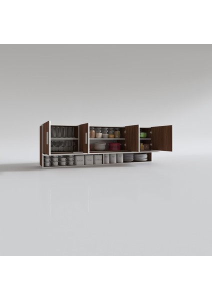 Kenzlife hazır mutfak perenna cvz 060*180*32 mutfak banyo dolabı kapaklı raflı modelleri