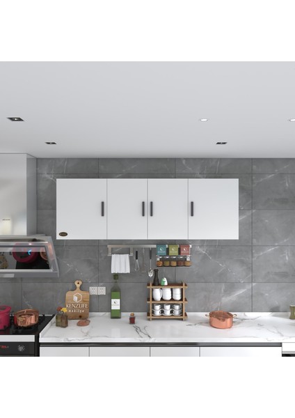 Kenzlife hazır mutfak silvanus byz 060*180*22 mutfak banyo dolabı kapaklı raflı