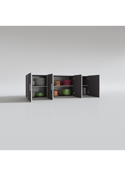 Kenzlife hazır mutfak silvanus gri 060*180*22 mutfak banyo dolabı kapaklı raflı fiyatları