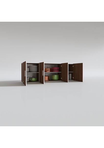 Kenzlife hazır mutfak silvanus cvz 060*180*32 mutfak banyo dolabı kapaklı raflı modelleri