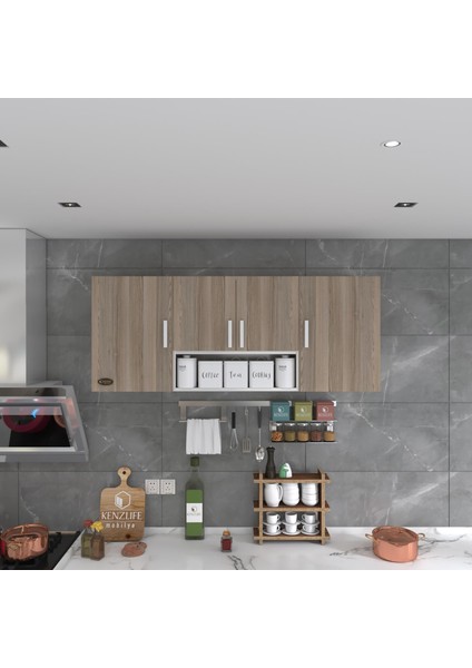 Hazır Mutfak FLORO22 Crd 060*150*22 Mutfak Banyo Dolabı Kapaklı Raflı modelleri