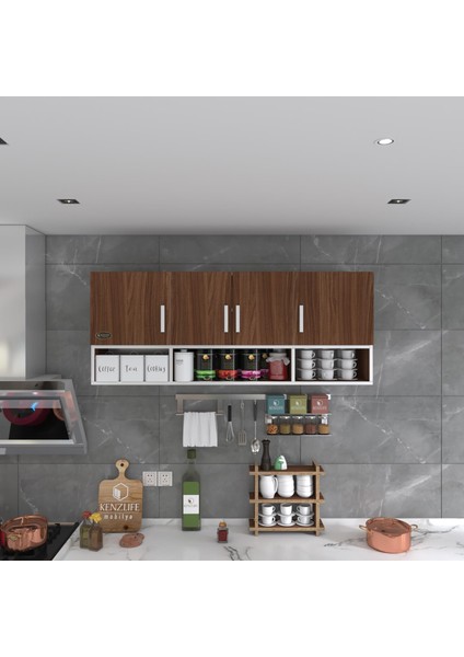 Kenzlife hazır mutfak konsta cvz 060*150*22 mutfak banyo dolabı kapaklı raflı