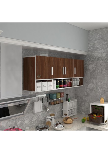 Kenzlife hazır mutfak konsta cvz 060*150*32 mutfak banyo dolabı kapaklı raflı