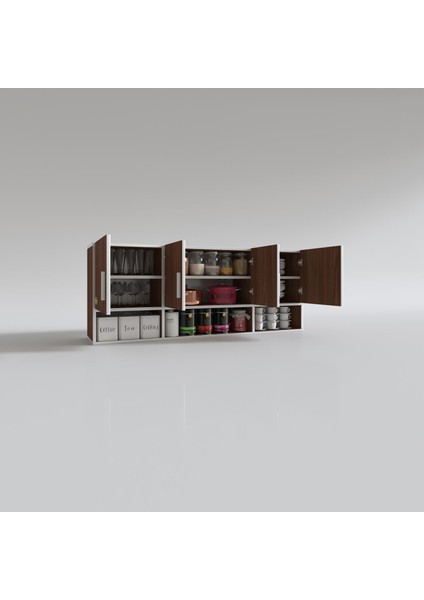 Kenzlife hazır mutfak konsta cvz 060*150*32 mutfak banyo dolabı kapaklı raflı modelleri