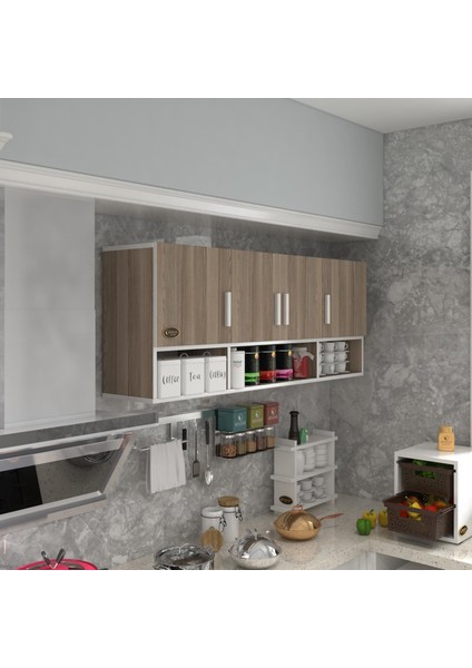 Kenzlife hazır mutfak konsta crd 060*150*32 mutfak banyo dolabı kapaklı raflı