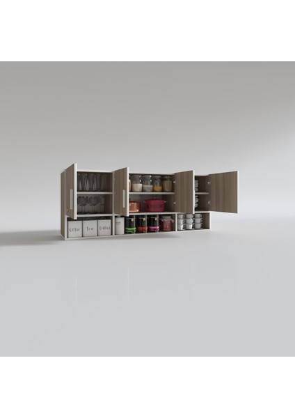 Kenzlife hazır mutfak konsta crd 060*150*32 mutfak banyo dolabı kapaklı raflı modelleri