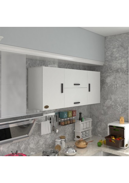 Kenzlife hazır mutfak lucida byz 060*150*22 mutfak banyo dolabı kapaklı raflı