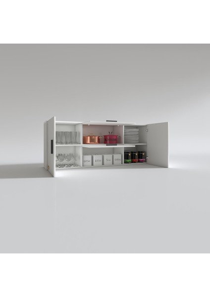 Kenzlife hazır mutfak lucida byz 060*150*22 mutfak banyo dolabı kapaklı raflı