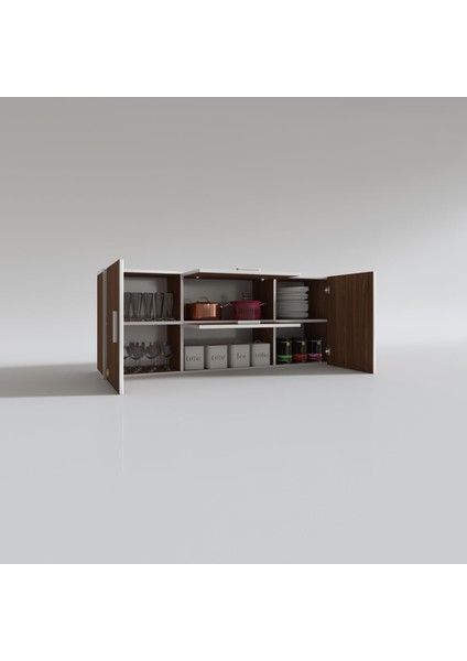 Kenzlife hazır mutfak lucida cvz 060*150*22 mutfak banyo dolabı kapaklı raflı fiyatları