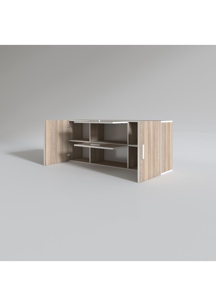 Kenzlife hazır mutfak lucida crd 060*150*22 mutfak banyo dolabı kapaklı raflı