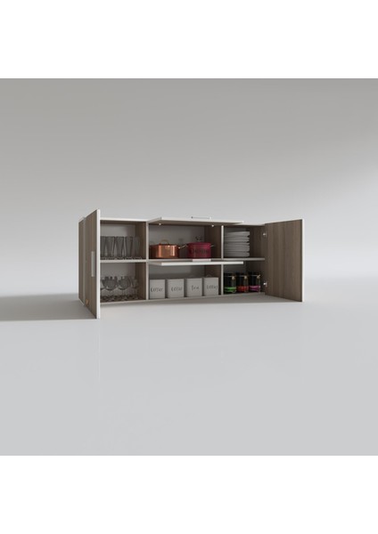 Kenzlife hazır mutfak lucida crd 060*150*32 mutfak banyo dolabı kapaklı raflı fiyatları