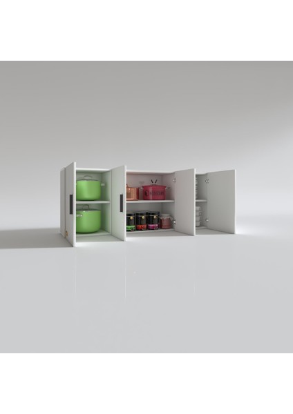Kenzlife hazır mutfak marina byz 060*150*22 mutfak banyo dolabı kapaklı raflı