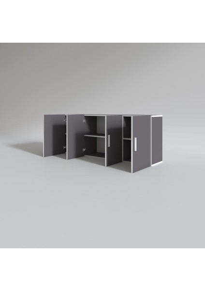 Kenzlife hazır mutfak marina gri 060*150*22 mutfak banyo dolabı kapaklı raflı fiyatları