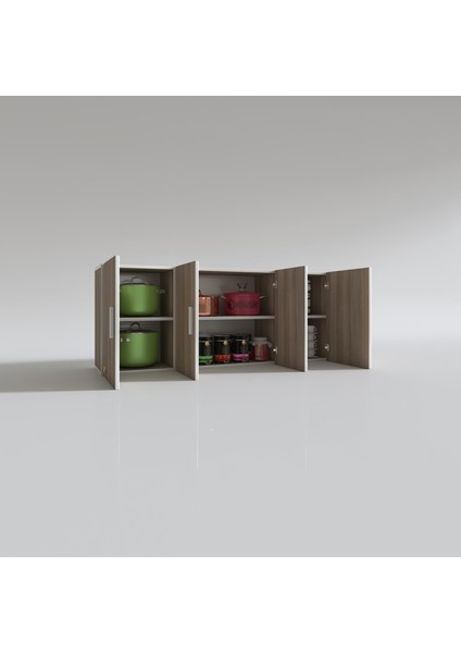 Kenzlife hazır mutfak marina crd 060*150*32 mutfak banyo dolabı kapaklı raflı fiyatları